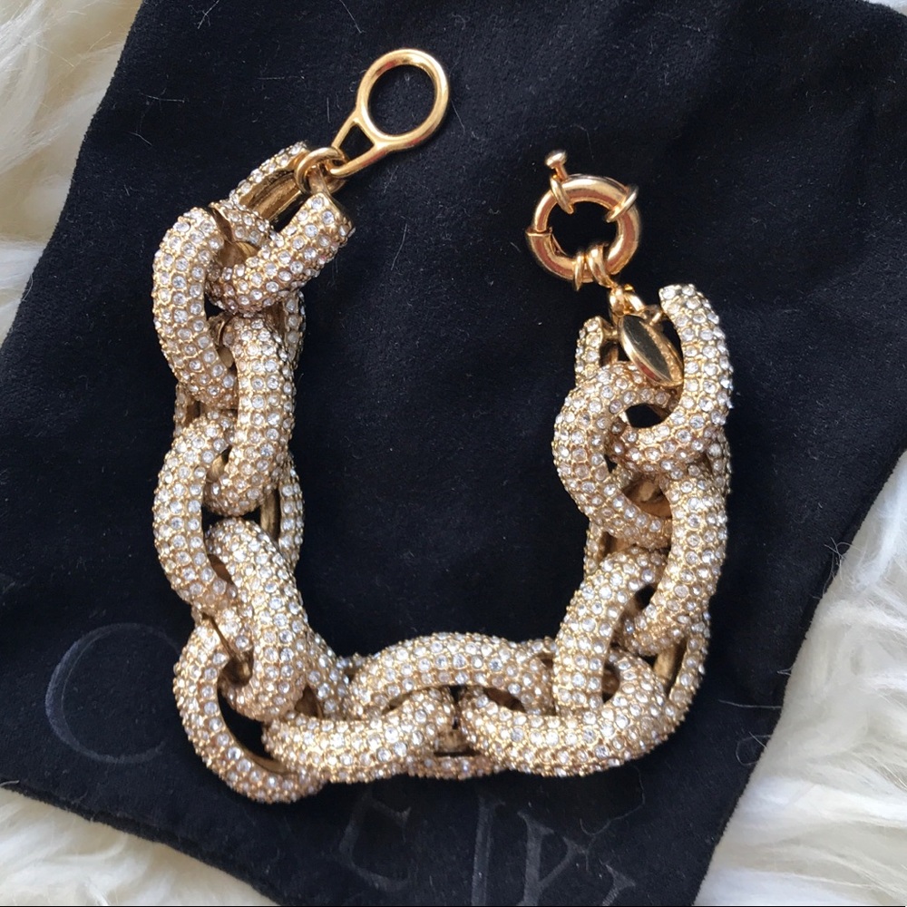 J.Crew | Classic pavé link bracelet - Picture 3 of 5
